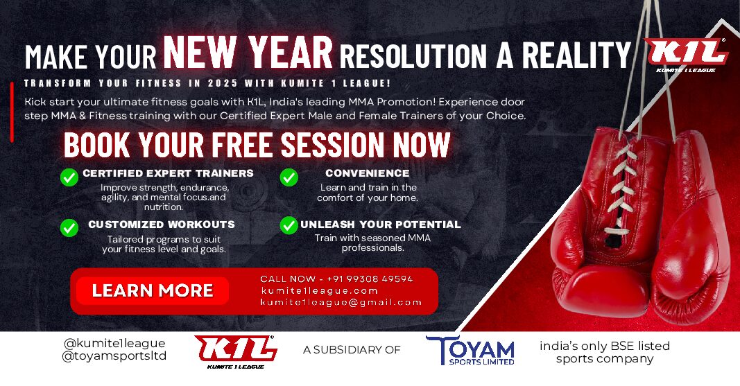 Toyam Subsidiary K1L Offers Doorstep MMA Training